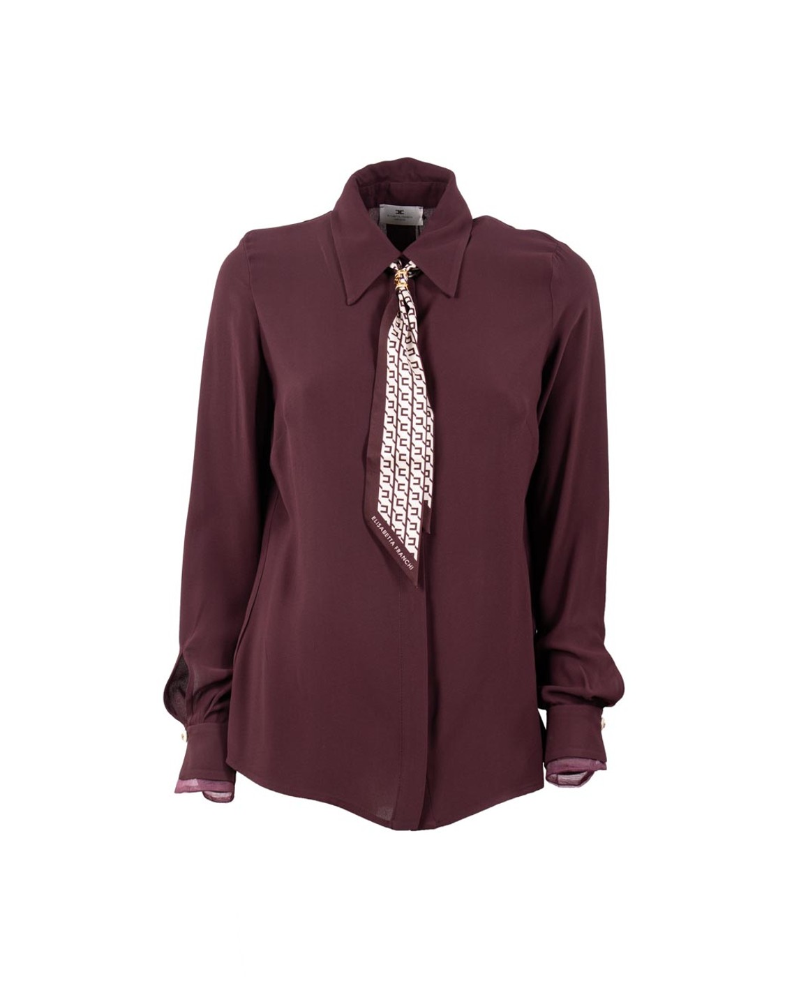 shop ELISABETTA FRANCHI  Camicia: Elisabetta Franchi camicia in georgette con foulard.
Foulard abbinato.
Bottoni con logo.
Polsi in organza.
Chiusura nascosta.
Vestibilità Slim.
Composizione: 100%Viscosa.
Made in Italy.. CA09356E2-EA4 number 1304104